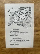  WW2  propaganda leaflet