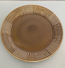 Vintage PORTMEIRION Olive Green CYPHER 8.75” Williams Ellis PLATE - Retro