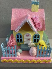 Easter Village House putz