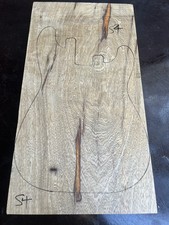 Black limba korina one piece - limba,