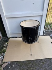 Free P&P. 16”  G4M Floor Tom Drum. Black Finish. 16x15”. Great Kit Add On