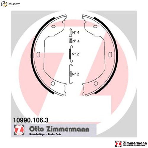 Brake shoe set parking - parking,