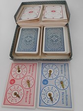 Vintage Game Set Of Bezique By Thomas De La Rue & Co, Rubicon Bezique, Patience 