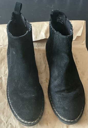 Clarks suede black ankle - suede, boot