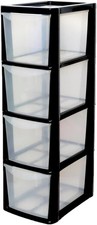 Plastic Storage Drawers Unit