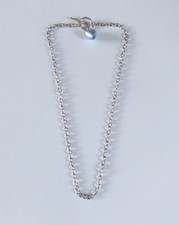 STERLING SILVER T BAR NECKLACE