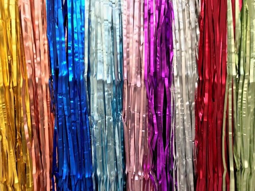 Foil tinsel curtain shimmer - 2m,