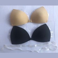 Bra Invisible Strapless Push Up Back Straps Clear Cross Womens Bra Silicone