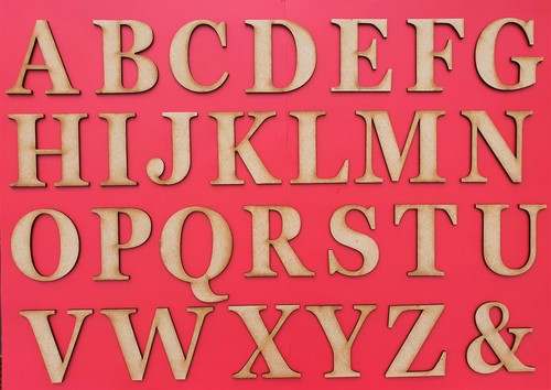 Wooden letters large - large, small