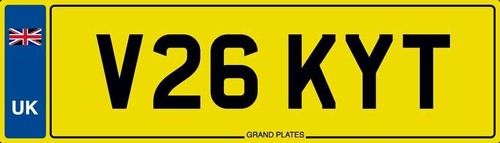 Vicky number plate v26 - t,