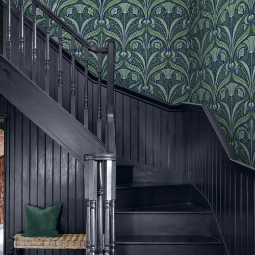 Arts crafts wallpaper art - -,