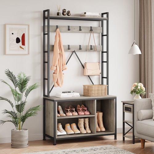 Coat rack stand with - rack, shoe