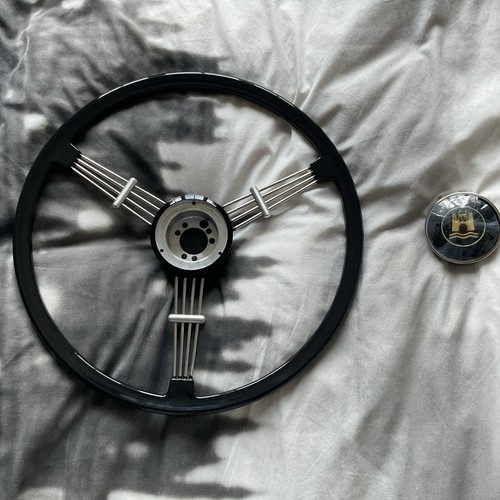 Black steering wheel - steering,