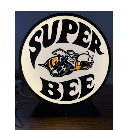 Dodge super bee lighted - lighted, sign