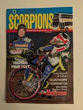 Speedway programme Scunthorpe v Workington 29 March 2024