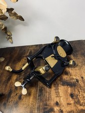 Antique Cast Iron Vintage No.3 Hand Manual Coffee Grinder Black Gold