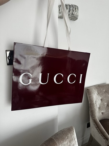 Gucci burgundy shopping - gucci, bag