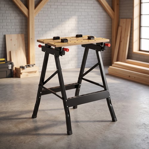 Space saving foldable trestle - foldable,