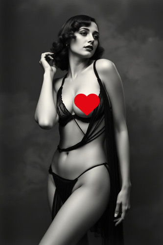 Erotic vintage style images - style,