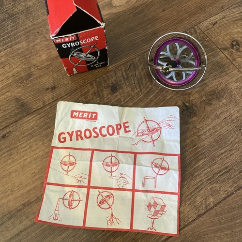 Vintage merit gyroscope - 'merit', toy