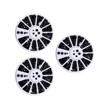  3pcs 2mm 3mm Decorative Nail Exquisite Flat Bottom Manicure Drill With Wheel