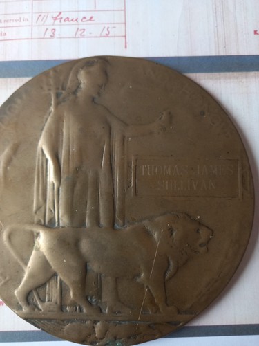 Ww1 death plaque sullivan - death,
