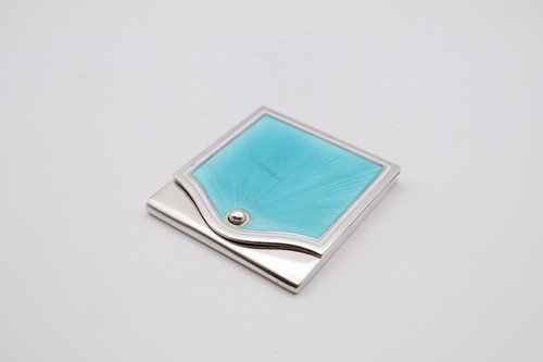 Antique silver guilloche - silver,