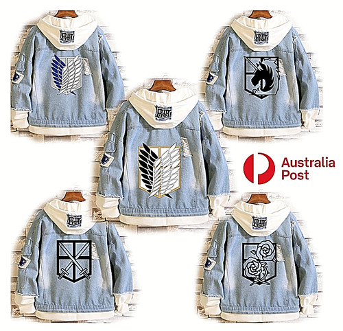 Attack titan jeans jacket - attack,