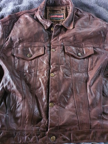 Vintage chevignon leather - chevignon,