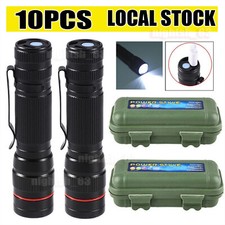 USB Rechargeable 1200000LM LED Flashlight Super Bright Box Torch Tactical Light