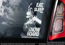 'EAT, SLEEP, SNOWBOARD' - Car