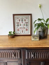 Cottage Core Tapestry - Cross Stitch - Trees Plants Flowers Topiary