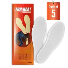 TopHeat Foot Warmers-5 Pairs- 8Hours Warm Foot-Air Activated - Small (36-38)