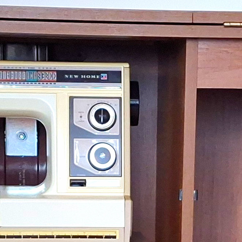 Horn sewing machine cabinet - sewing,