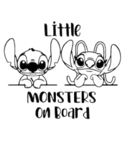 Little monsters board car - monsters,