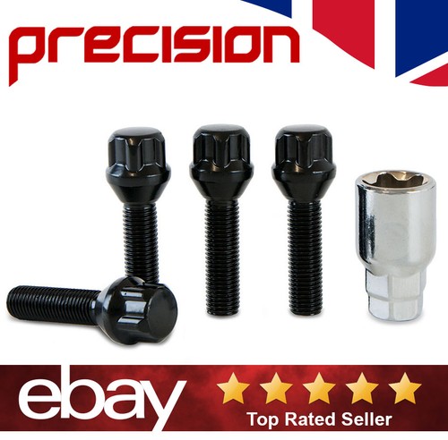 Black 40mm locking bolts - black,