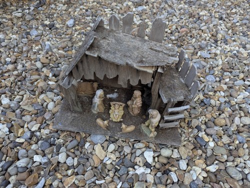 Vintage nativity creche holy - creche,