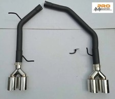 Sport Exhaust Silencer Back Box Delete Pipe AUDI A5 S5 RS5 A4 S4 RS4 B8  4x90mm