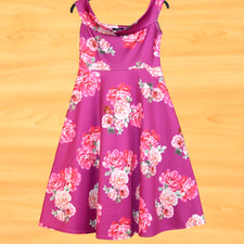 BOOHOO SIZE 12 HOT PINK FLORAL