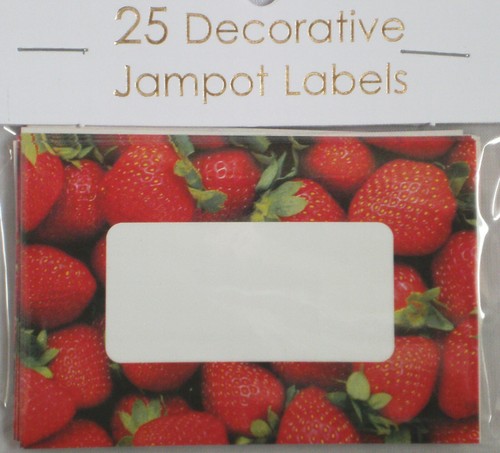 Jam pot label strawberry - jam,