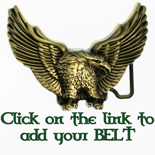 Flying eagle belt buckle - flying,