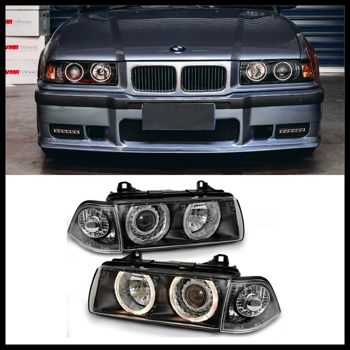 Bmw e36 black angel eye - black,