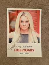 KIRSTY-LEIGH PORTER    (HOLLYOAKS) PRESIGNED CAST CARD