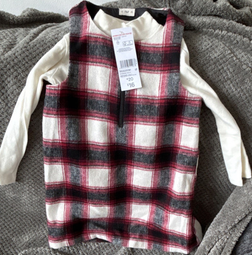 Girls tartan pinafore - girls,