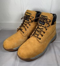 Dewalt Apprentice Boots Honey Nu-Buck Flexi Steel Toe Work Shoes - UK 11