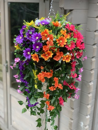 Colourful artificial garden - xl,