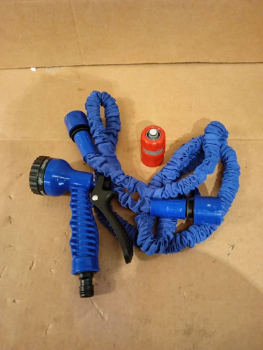 Blue expandable garden hose - expandable,