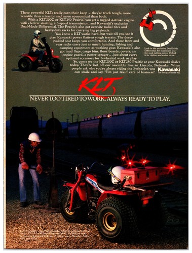 Vintage 1984 kawasaki klt250 - klt250, 3