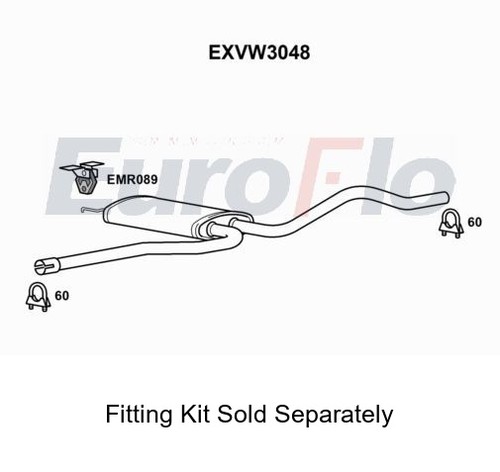 Rear muffler silencer insert - muffler,