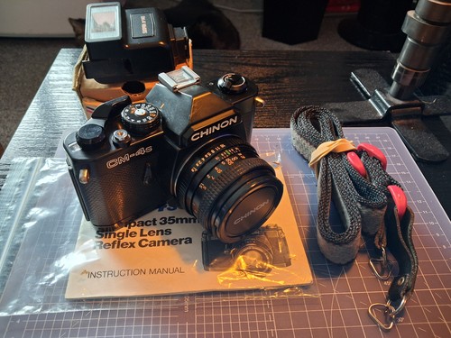 Chinon 35mm slr with - cm-4s,